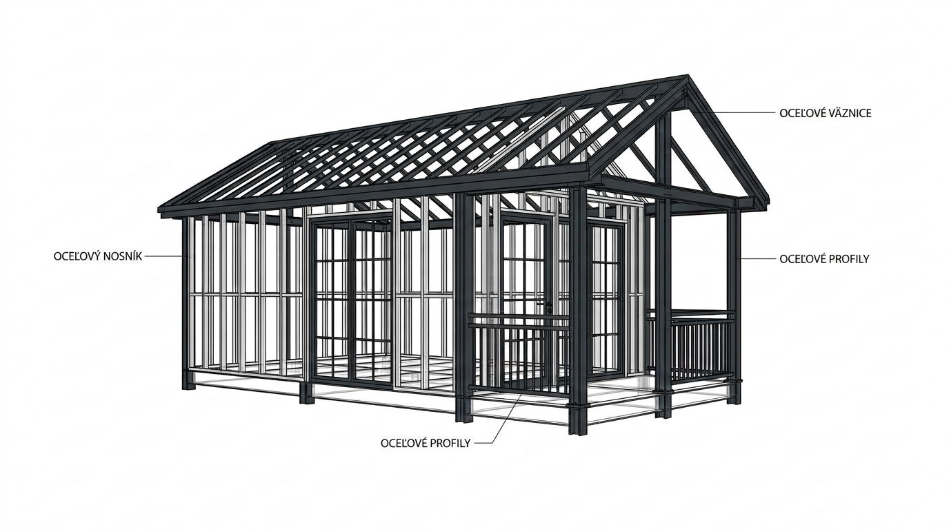Exteriérový Render: Záhradný domček Junior s terasou